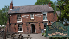 The Crooked House pub in Himley, before it was burnt down