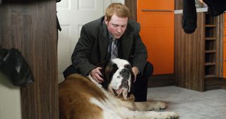 EastEnders' Bradley Branning kept Gumbo when he was abandoned by his owner, Rob. But when Rob decided he wanted Gumbo back, the St Bernard faced a difficult decision......