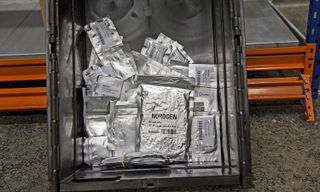 The seeds are kept in bags inside the vault. The arctic permafrost offers natural freezing for the seeds, but the vault also has additional cooling to keep temperatures at minus 0.4 degrees Fahrenheit (minus 18 degrees Celsius).