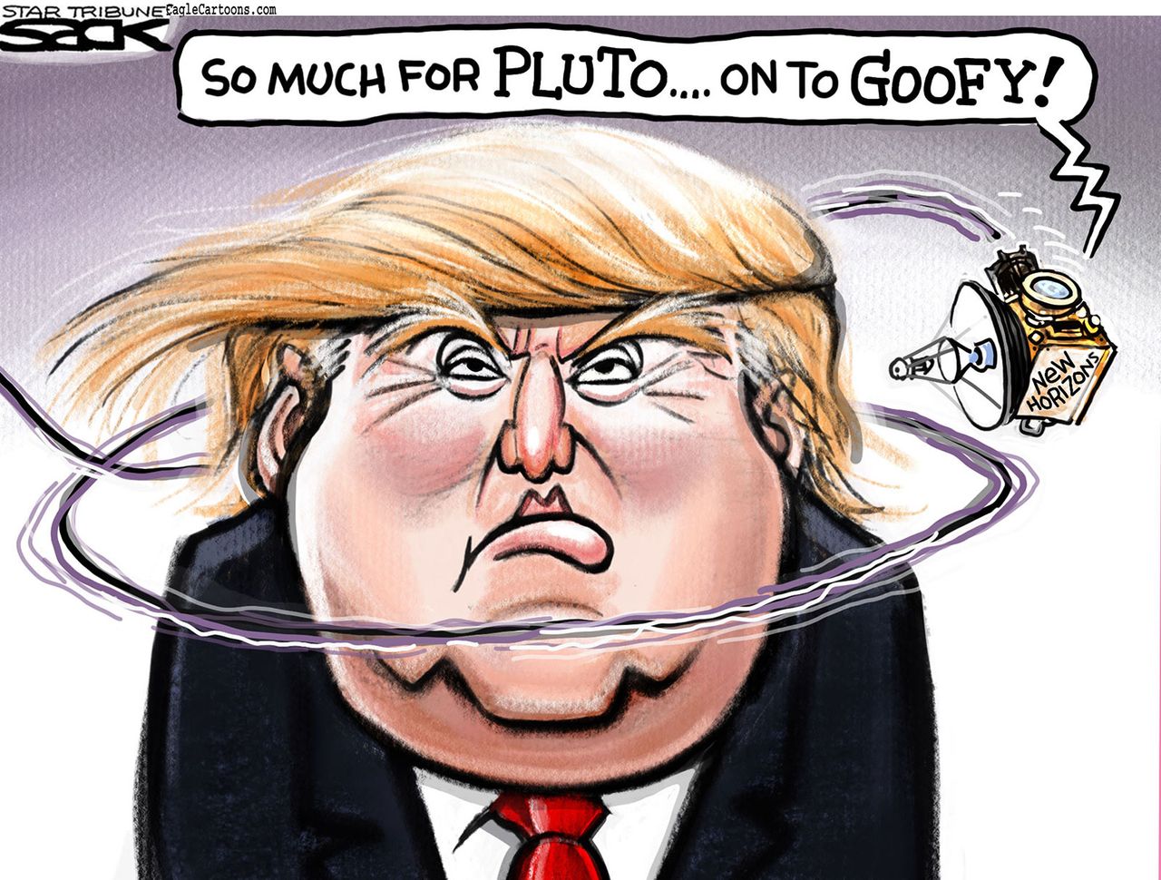 Political cartoon U.S. Donald Trump