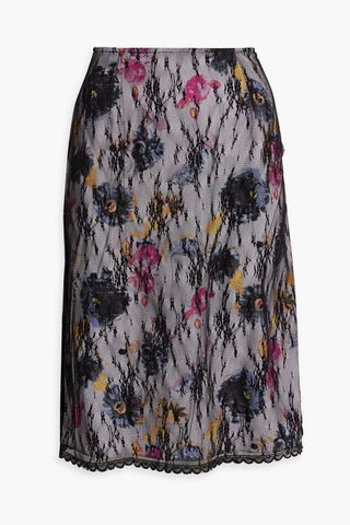 Anna Sui Floral Skirt