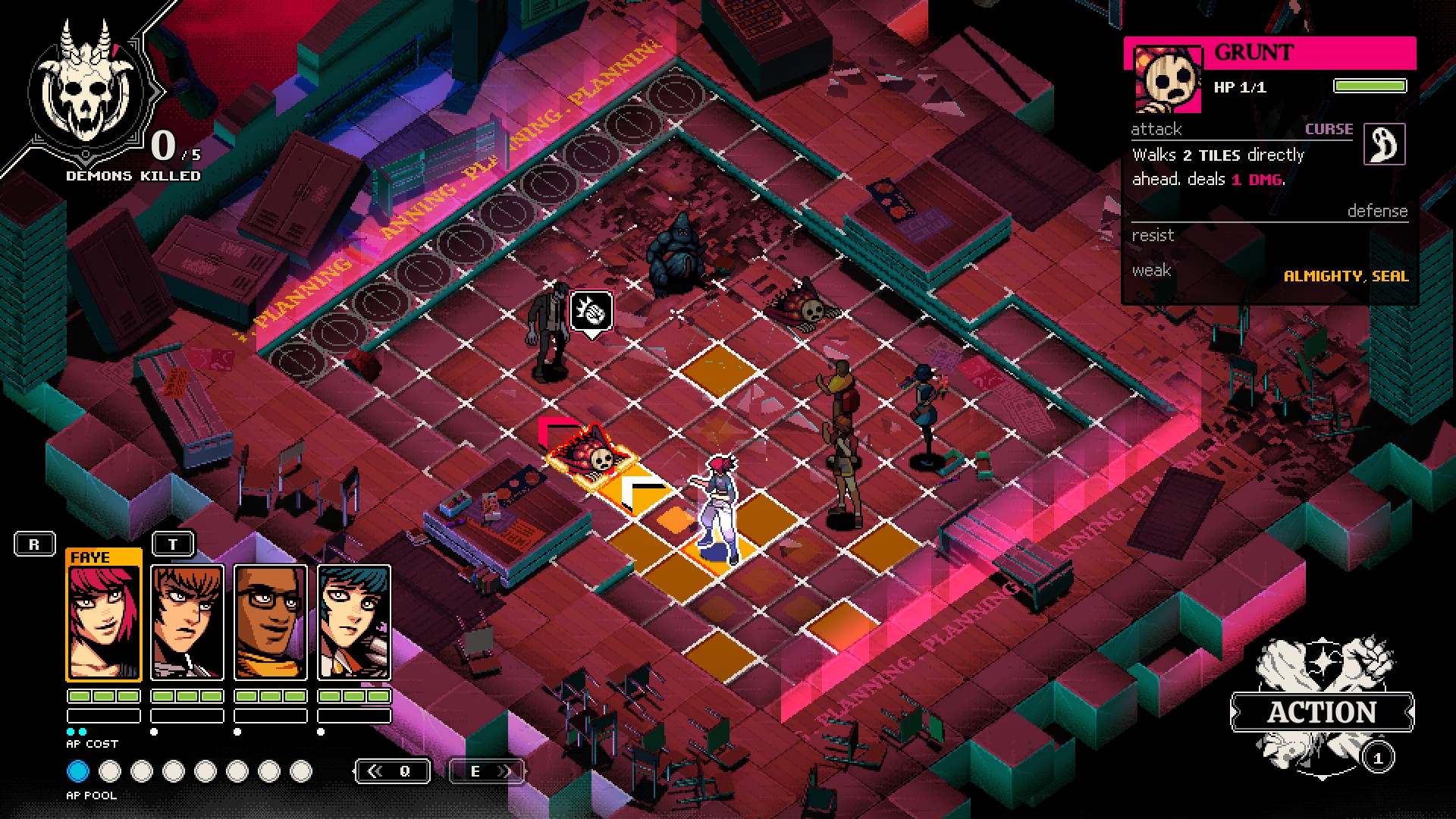 Demonschool is a promising occult turn-based tactics take on Persona that's finally coming out this year, and I think we've got another Into the Breach on our hands