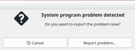 error message