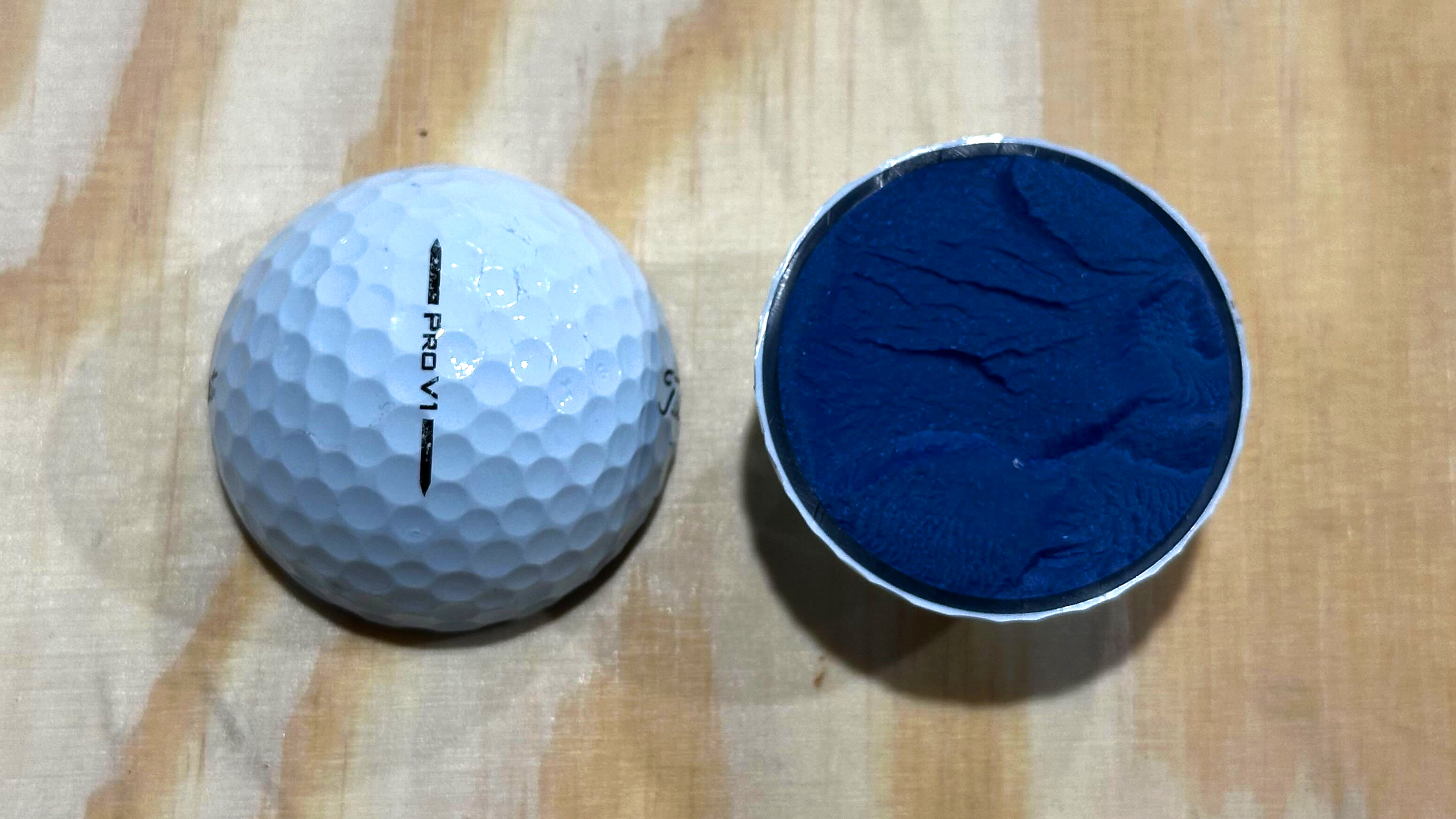 inside a golf ball