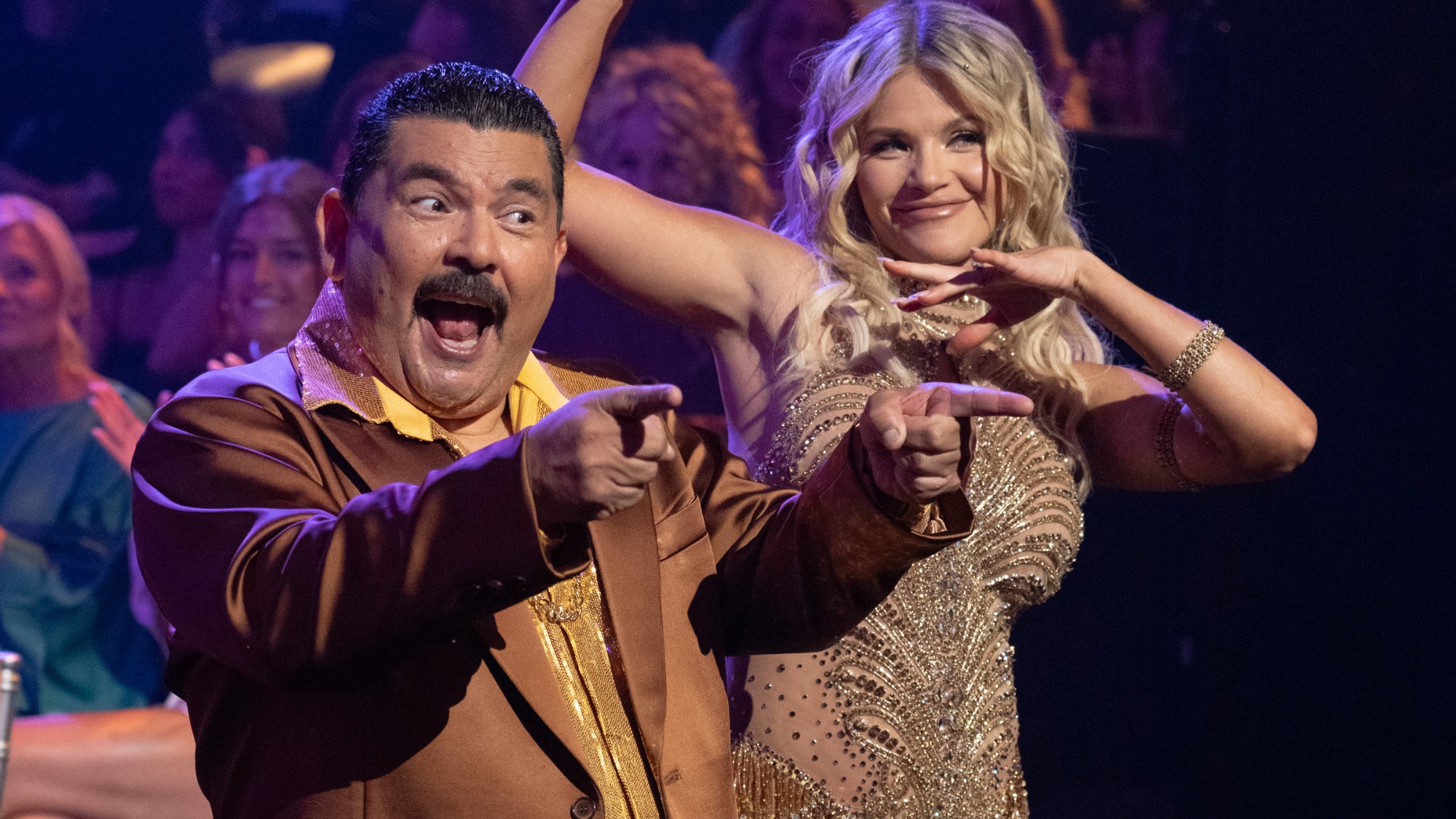Guillermo and Witney strike a pose for the crowd. 