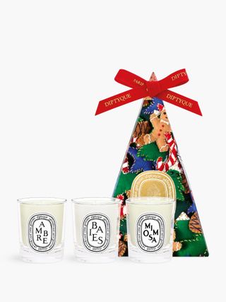 Surprise Pouch With 3 Miniature Candles - Holiday Edition