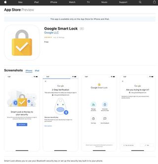 Google Smart Lock app for iOS