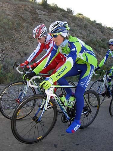 Franco Pellizotti (front) and Barloworld recruit Francesco Bellotti.