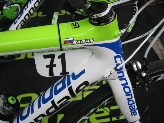 Peter Sagan's Cannondale bike