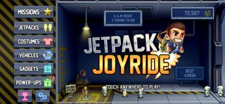 Jetpack Joyride Title Screen