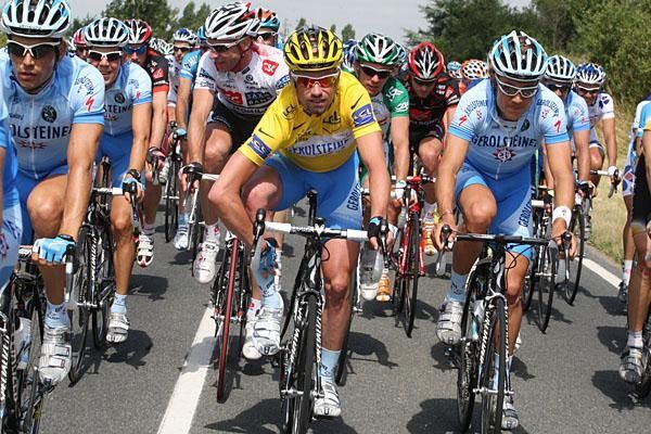 Stefan Schumacher adjusts to his first day in yellow.