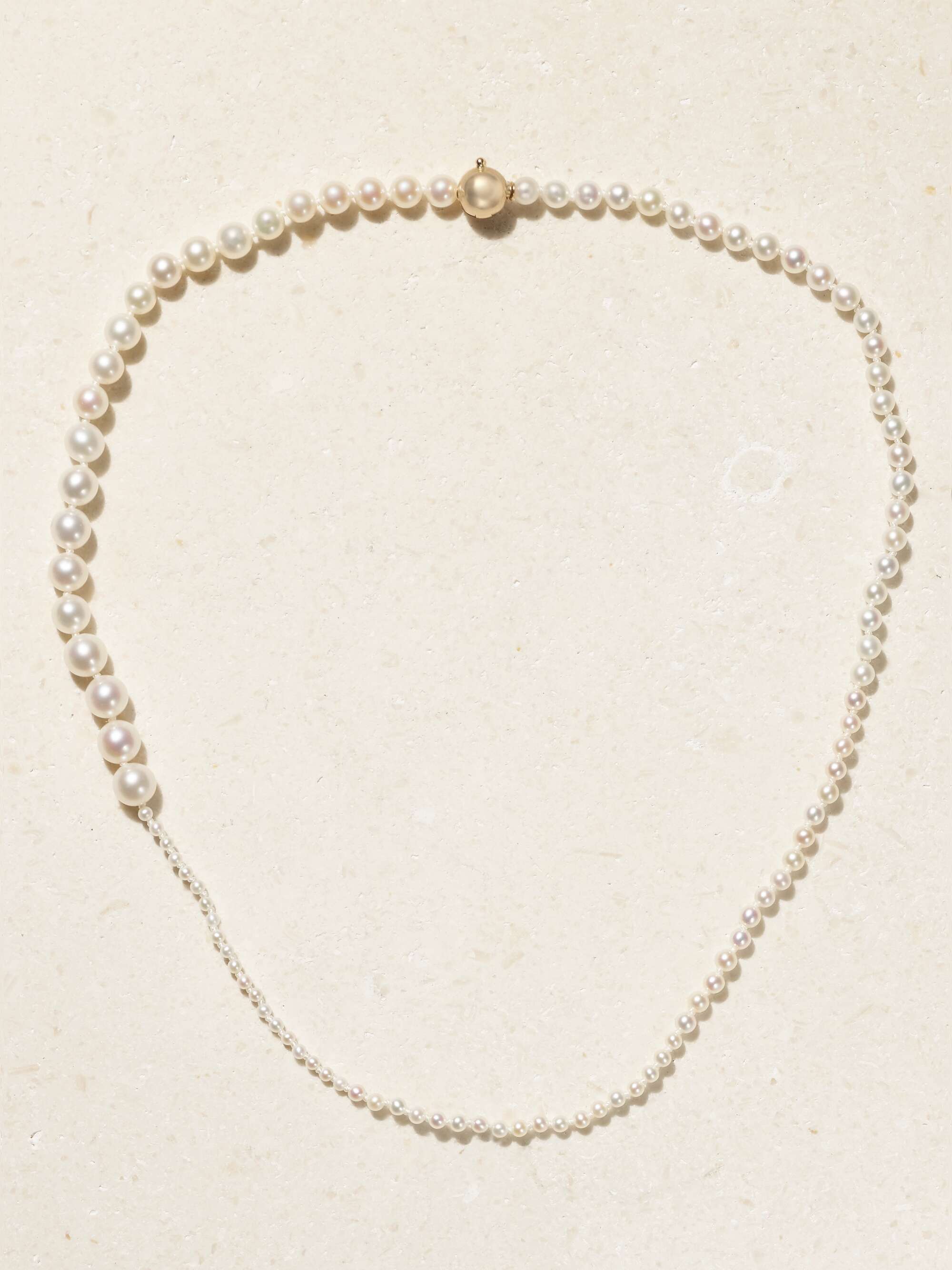 Petite Peggy 14-Karat Gold Pearl Necklace