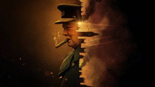 The promotional banner image for Netflix's Churchill at War.