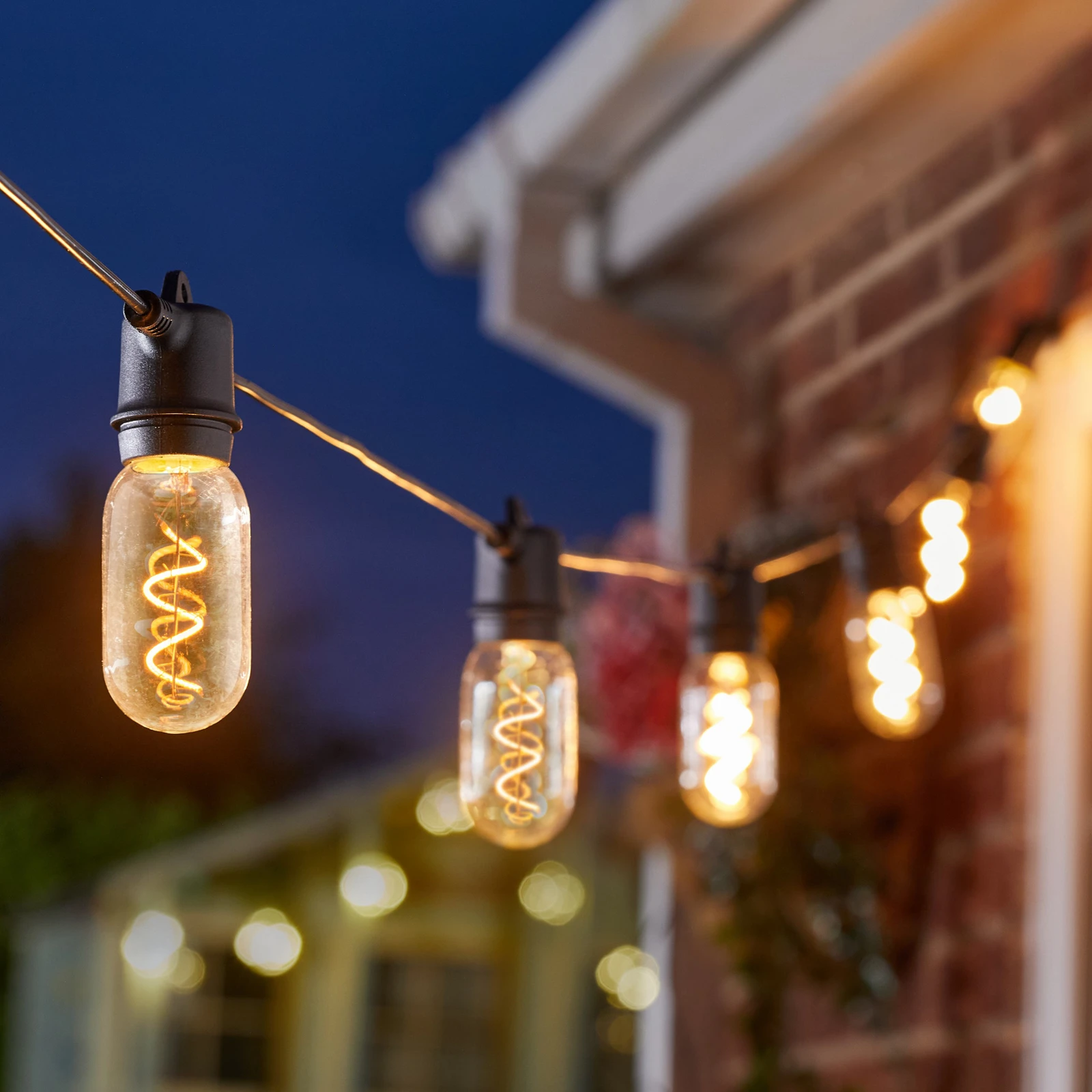 Led Solar Fairy Lights Vintage 365, 8-Bulb, Glass, Ip44