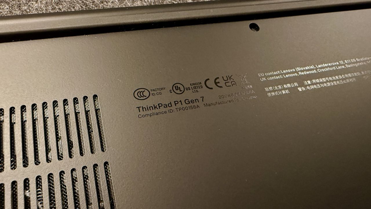 Lenovo ThinkPad P1 Gen 7