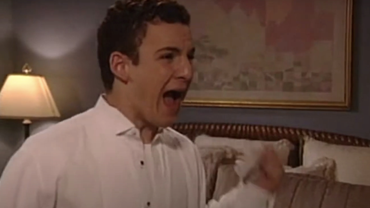 Frightened Cory on Boy Meets World