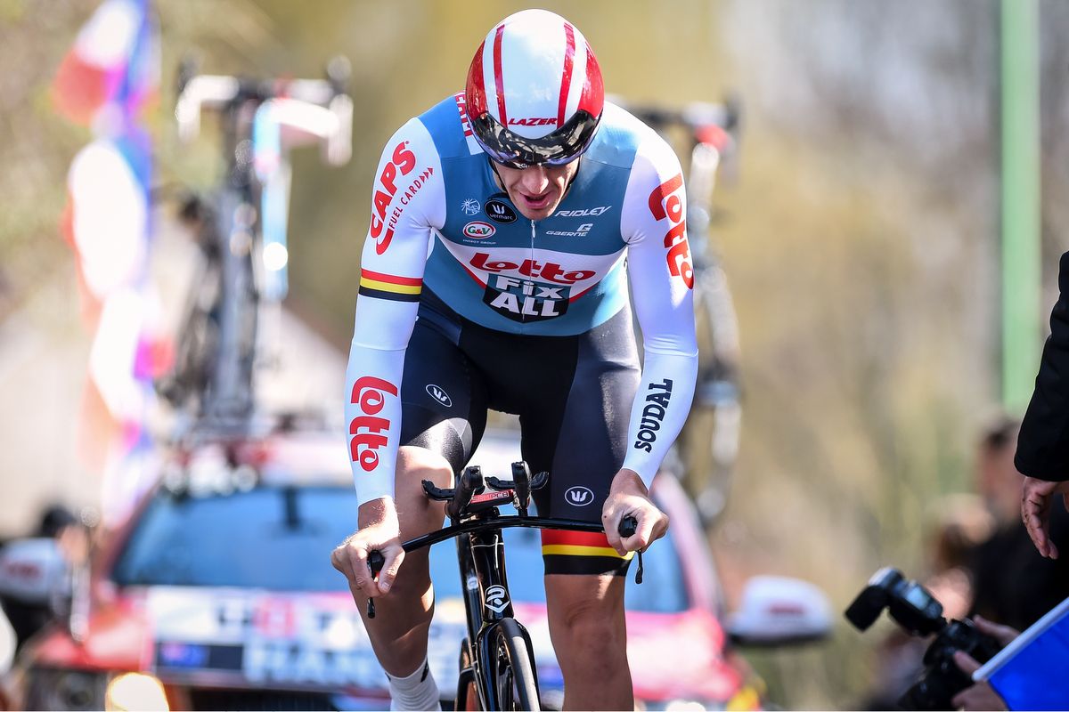 Adam Hansen in Lotto Soudal's one-off Paris-Nice kit
