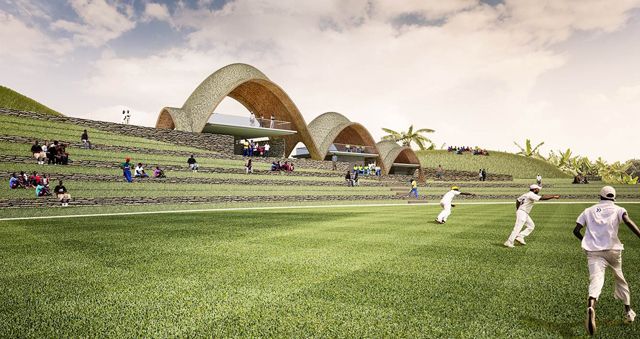 rwanda cricket pavilion