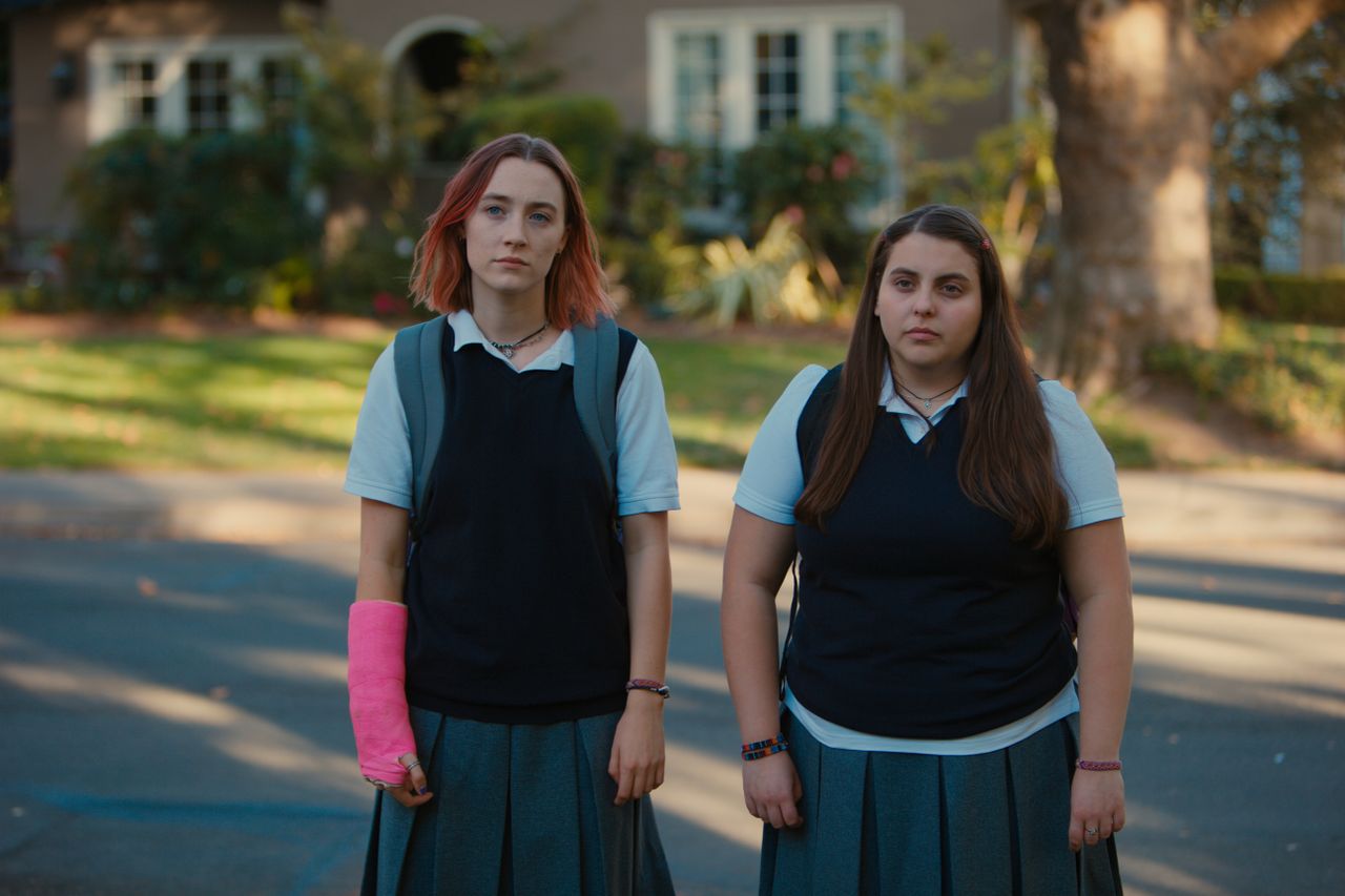 Saoirse Ronan and Beanie Feldstein in &amp;#039;Lady Bird.&amp;#039;