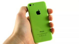 Apple iPhone 5c green in hand