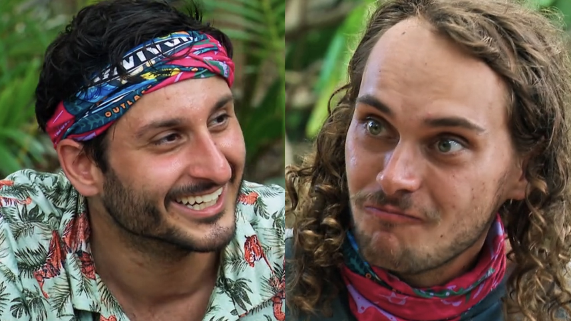 Eric and Kilby side by side during their meeting on Survivor 51. 