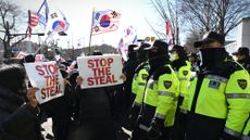 Supporters of South Korea's impeached president protest his arrest