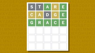 Wordle answer for game 918 on a yellow background