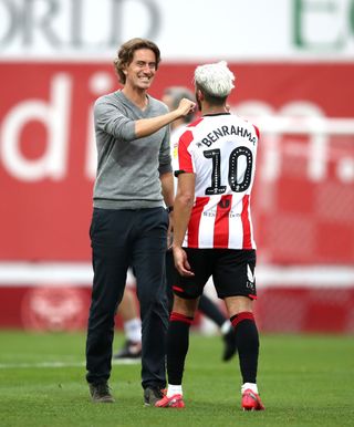 Brentford head coach Thomas Frank has impressed since he stepped up from his role as assistant in October 2018