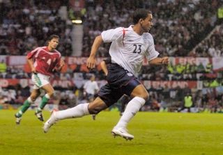 Theo Walcott England v Hungary International Friendly at Old Trafford 30th May 2006.