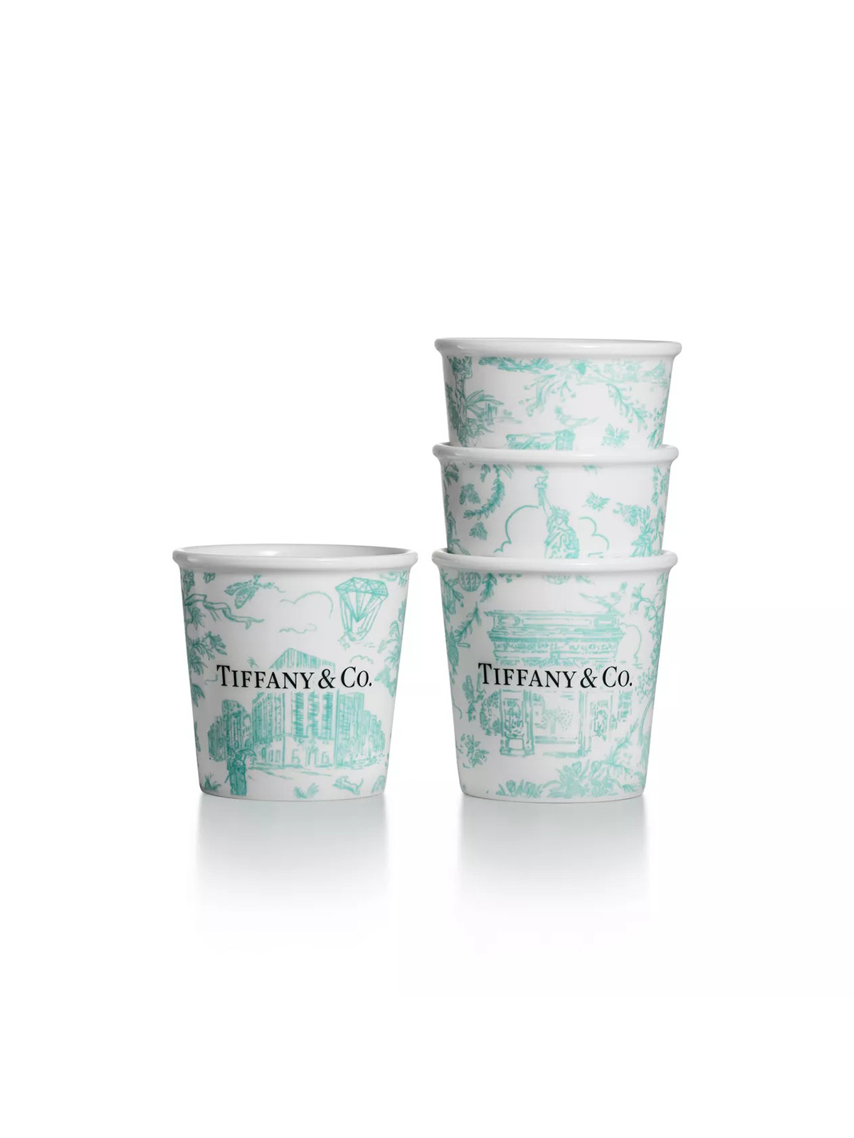 tiffany &amp;amp; Co., Tiffany Toile Espresso Cups