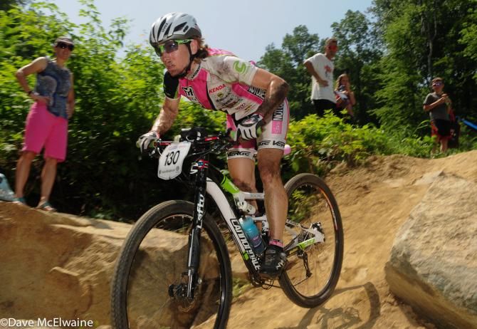 Nina Baum (NoTubes Elite Womens Team) rode to a top ten finish despite a first lap tumble.