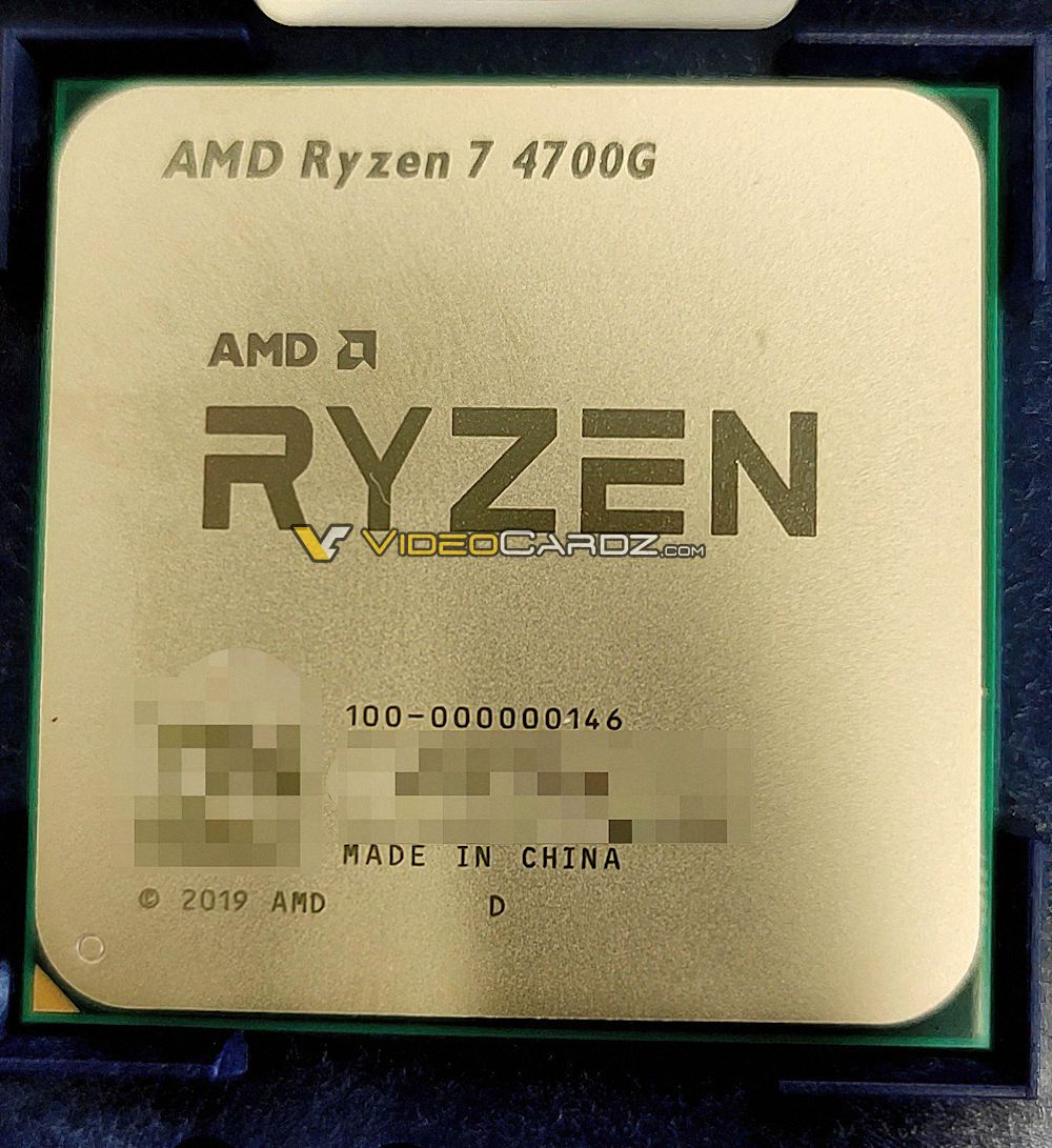 AMD Ryzen 7 4700G Photo Shows off Rumored 8-Core Zen 2 Renoir APU