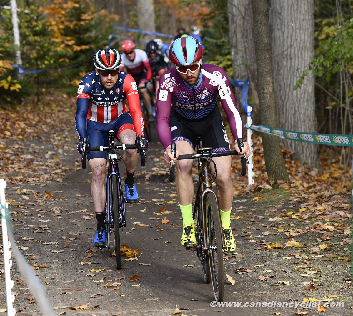 Stephen Hyde (USA) Cannondale p/b Cyclocrossworld.com and Tobin Ortenblad (USA) Santa Cruz / Donkey Label Racing
