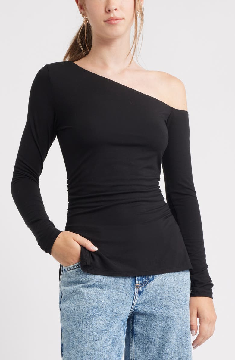 Off the Shoulder Long Sleeve Top