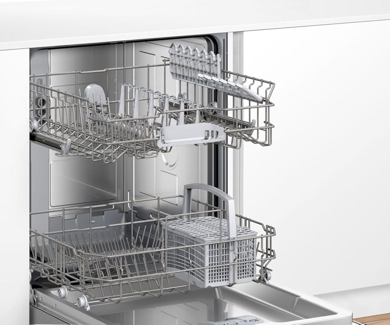 Bosch SMV2HTX02G Series 2, Built-in, fully-integrated dishwasher installed under kitchen worktop