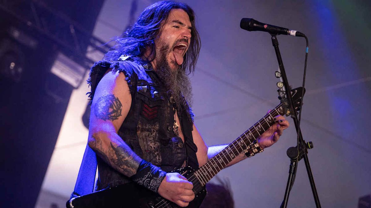 Machine Head playing live at the Bloodstock festival in 2022