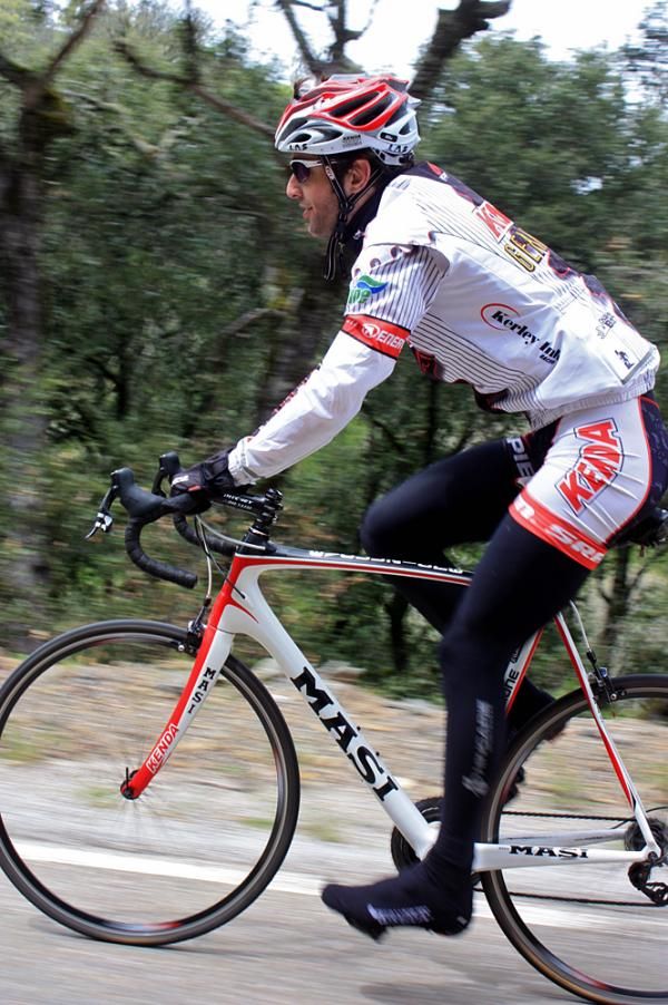 Roman Kilun enjoys riding his Masi up Mt. Hamilton.