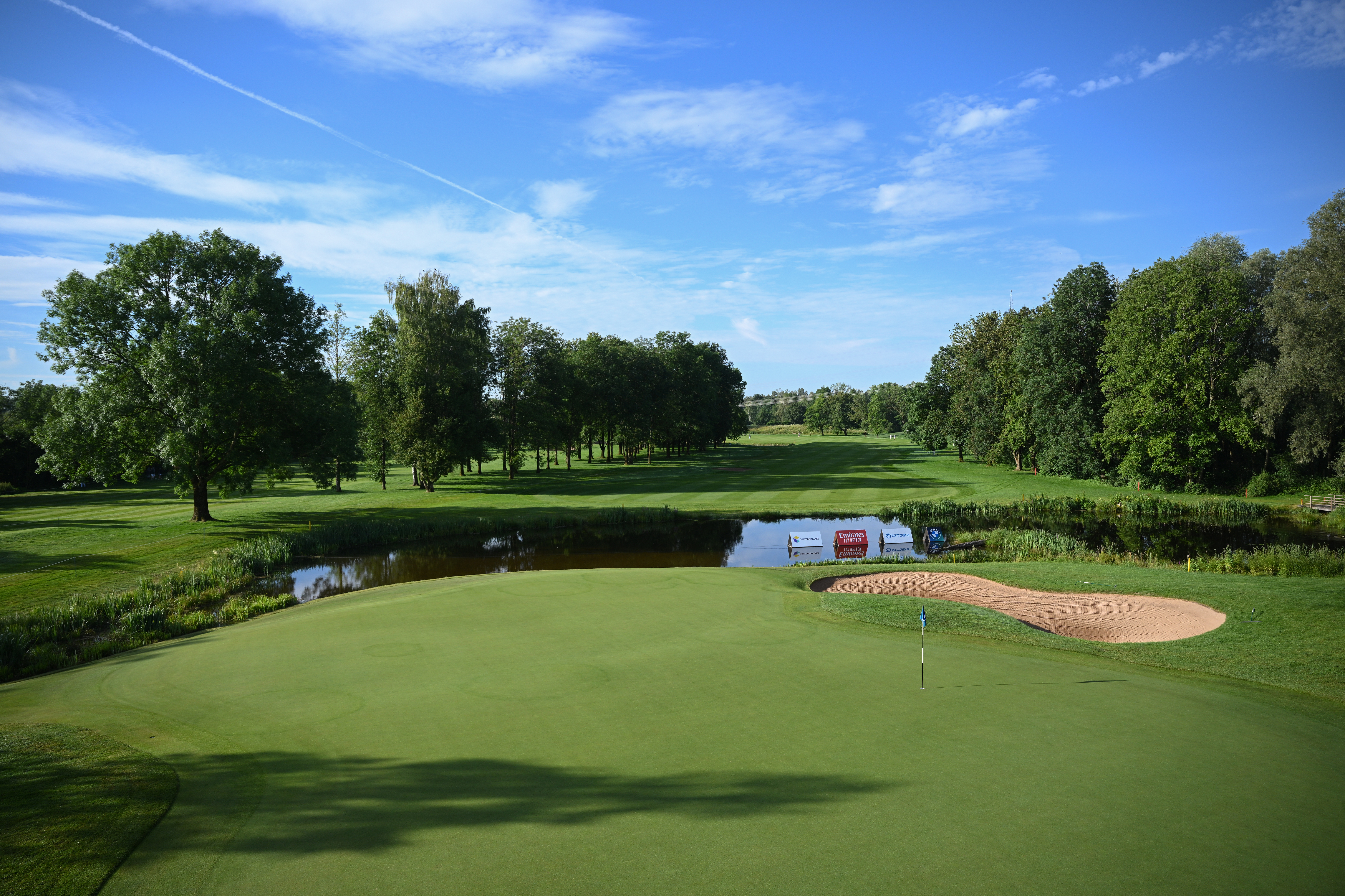 A general view back down the 11th hole at Golfclub Munchen Eichenried - host of the BMW International Open