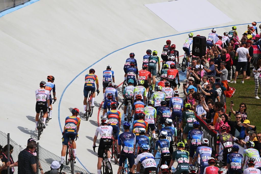 Stage. of the Giro d'Italia started in the velodrome