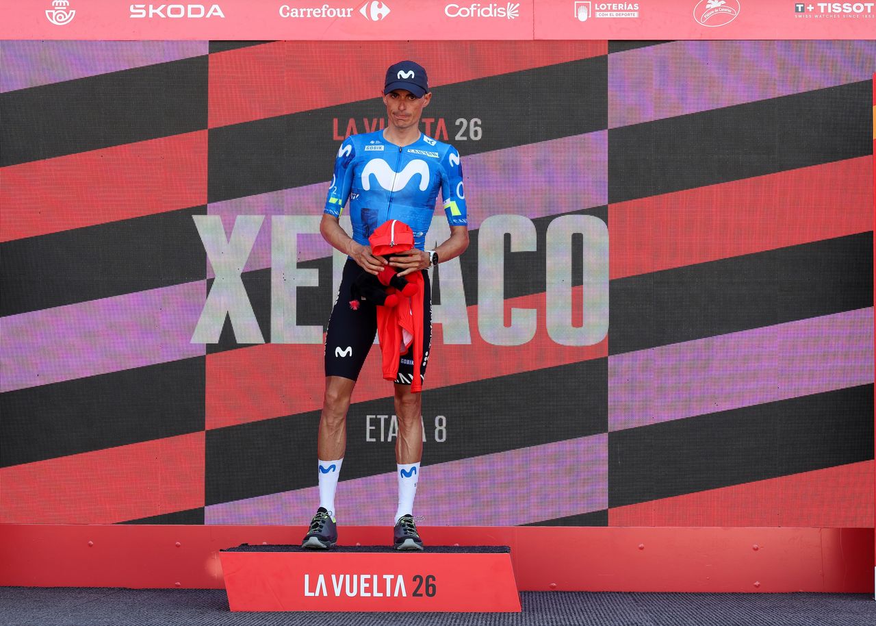 Enric Mas awarded the Vuelta's red jersey after Pogacar crashed out