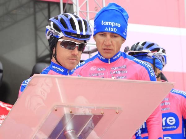 Damiano Cunego (Lampre) at the start