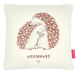 cushion from ohhdeer.com with hedgehog print
