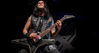Gus G rips on his signature ESP guitar live