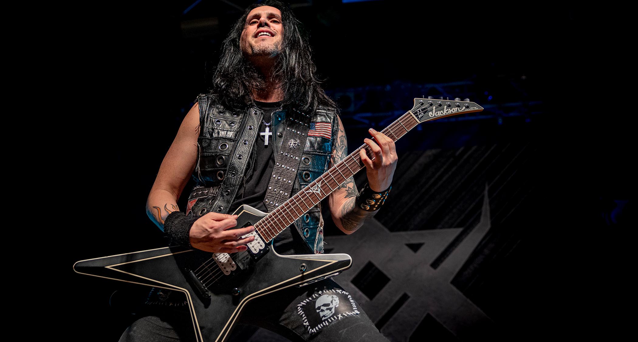 Gus G rips on his signature ESP guitar live