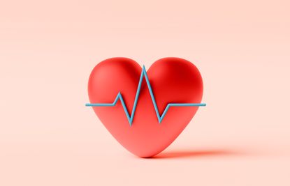 digital image of a red heart with a blue ekg symbol running through it