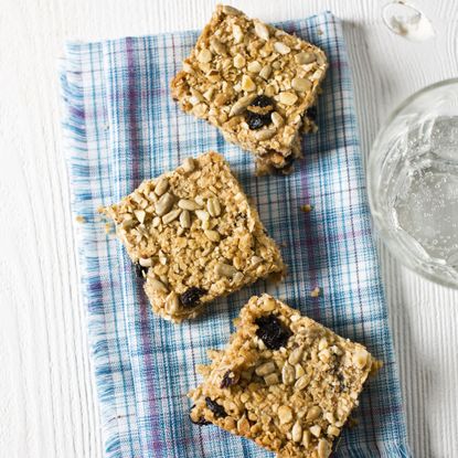 Photo of Apple and blueberry flapjacks