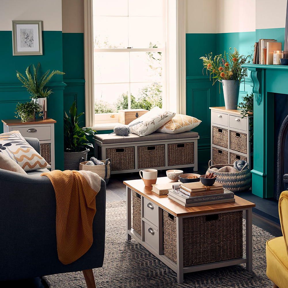 This Homebase storage bench is the perfect budget storage solution