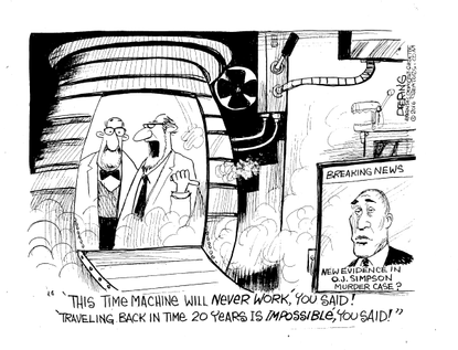 Editorial Cartoon U.S. O.J. Simpson Murder Trial 2016