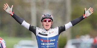 Jake Klajnblat (JML Racing) celebrates his stage win