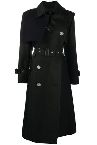 Belted Double-Vent Trench Coat